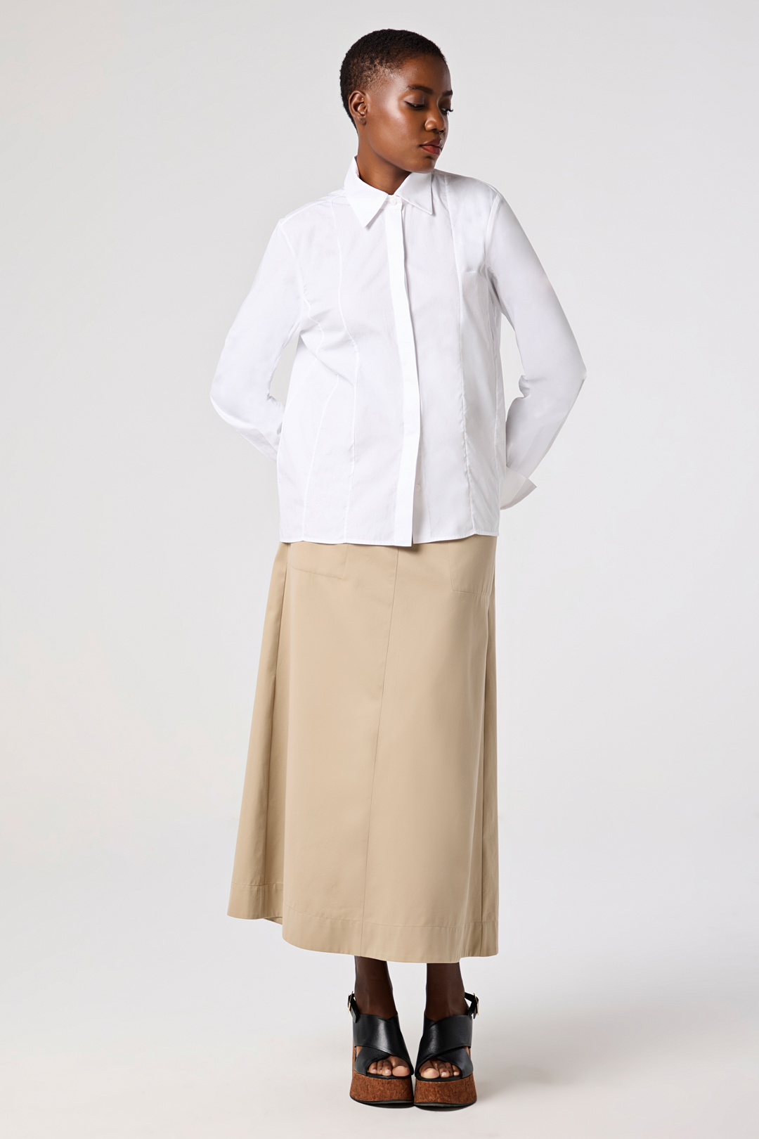 Camisa basic tricoline