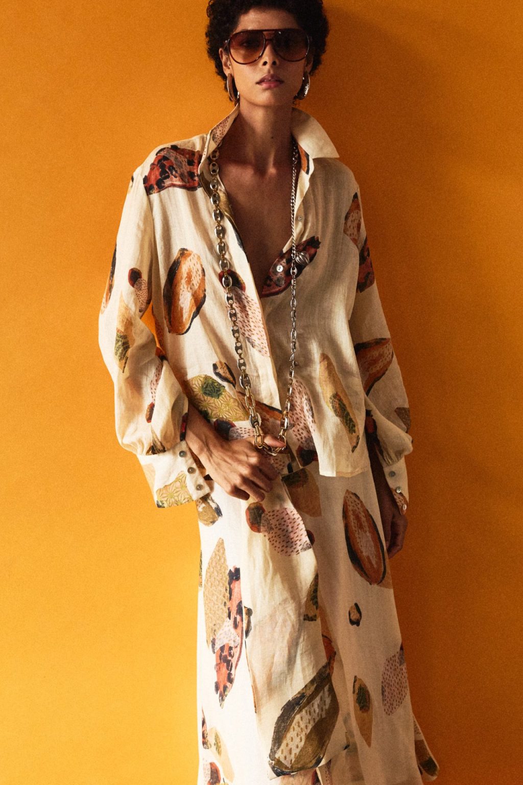 Camisa chemise mangão Cacau